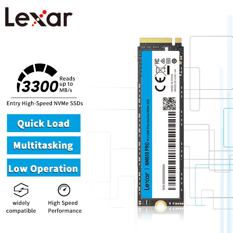 Wholesale Lexar NM610 Pro SSD - 512GB to 2TB Nvme Drives