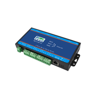 Convertidor de Serial a Ethernet de 4 Puertos RS485/232/422 con Multiprotocolo - Comunicación Modbus RTU/TCP y MQTT