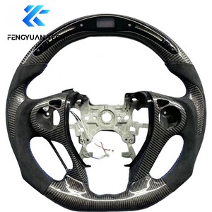 Volant personnalisé en Alcantara et fibre de carbone forgée avec LED pour Honda Accord 9ème génération Coupé Crosstour 2013 2014 2015 2016 2017 <span class=keywords><strong>2018</strong></span> - Product Image 6