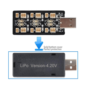 Cargador USB para Baterías LiPo 3.7V/4.20V de 6 Canales para Tiny Whoop Blade Inductrix Micro, Conectores JST 1.25/JST-PH 2.0, Hecho en China - Product Image 5