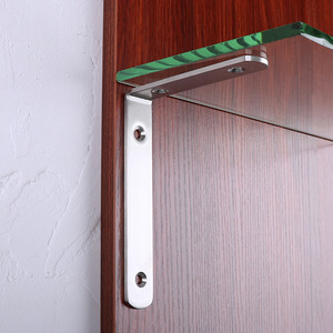 Support d'angle en acier inoxydable à 90 degrés en forme de L, connecteur de quincaillerie pour étagère, durable, design moderne et simple - Product Image 4