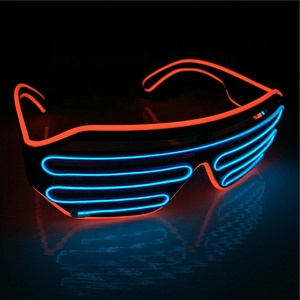 Attractive price DJ party decoration enlighten luminous neon custom LED his glasses - Product Image 1