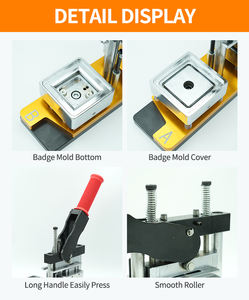 携帯用ハンドヘルドバッジマグネットメーカーキット福建省カフェ用マルチサイズRTS - Product Image 3