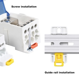กล่องต่อสายไฟฟ้า UKK แบบราง 80/<span class=keywords><strong>125</strong></span>/160A พร้อมขั้วต่อหลายทาง ทนทานต่อการเกิดออกซิเดชัน กล่องรวมสายไฟแบบเดี่ยวในกล่องรวมสายไฟหลายทาง - Product Image 5