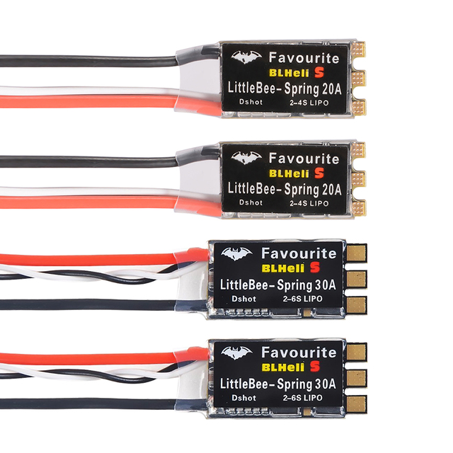LittleBee 20A 30A ESC BLHeli_S 2-6S Brushless for RC FPV Drone Mulitshot DSHOT