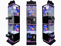 Máquina de Juego de Grúa de Juguetes Recargable con Monedas para Niños, con Soporte Multilingüe