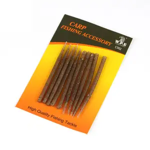 W.P.E Kunden spezifische Hülse Anti Tangle Gummi Karpfen Angeln Zubehör Terminal Tackle Hair Rig Pesca