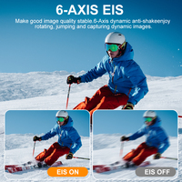 Caméra d'action 6K 30FPS avec écran tactile de 2,0 pouces, anti-vibration, Wi-Fi, grand angle, étanche, enregistrement vidéo ultra-clair, caméra de sport