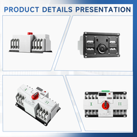 GEYA Promotion GATS-W7 Commutateur de transfert automatique mini ATS 50Hz/60Hz AC400V 4P 63A~125A Mini interrupteur de transfert automatique double alimentation 63A