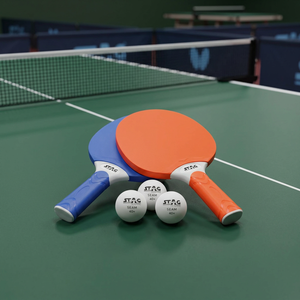 Raquetas de Tenis de Mesa de Goma de Alta Elasticidad, Mango Ultra Agarre, Duraderas, de Larga Duración, Raquetas de Tenis de Mesa con Logotipo Personalizado - Product Image 6