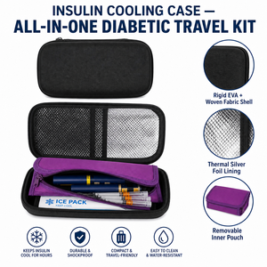 Bolsa Refrigerada para Insulina, Caja de Medicamentos Aislada de EVA, Estuche Portátil y Ligero para Almacenamiento de Insulina para Viajes al Aire Libre para Diabéticos - Product Image 2