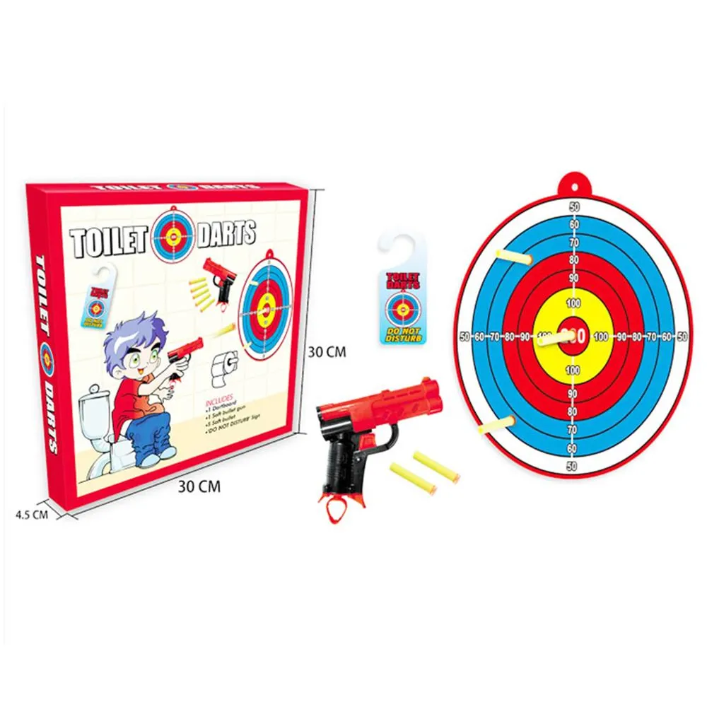Toilet Target Hunting Shooting Darts Toys Set Game