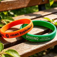 Bracelets en silicone créatifs très demandés, cadeaux promotionnels, bracelets phosphorescents, cadeaux pour hommes, vente en gros personnalisée