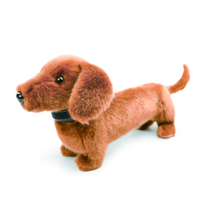 Perro <span class=keywords><strong>Salchicha</strong></span> de Peluche con Collar, Juguete de Peluche Realista, Lindo Dachshund de Peluche Suave y Esponjoso, Muñeco de Peluche de <span class=keywords><strong>Cachorro</strong></span> de Cuerpo Largo para Niños - Product Image 4
