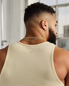 Yüksek kalite erkek spor yelek üst Mens spor salonu için üst giyim özel logo kas Fit nervürlü yelekler nervürlü yelek erkekler - Product Image 2