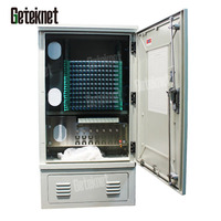 Armoire de serveur en fibre optique extérieure Geteknet, IP65/IP66/IP67, étanche aux intempéries, matériau SMC, 1050x550x310mm, max 144 cœurs
