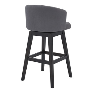 เก้าอี้สตูลบาร์สูงแบบหมุนได้สูง26 ", เก้าอี้สตูลบาร์สีเทาและเอสเพรสโซ - Product Image 3