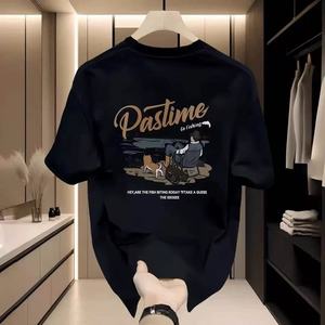 T-shirt d'été décontracté en coton fin et ample pour hommes et femmes, style rétro, nouvelle collection, marque de mode pure, qualité supérieure - Product Image 4