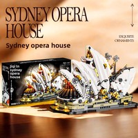 JQ1125 Modèle de la Mégaphone de Sydney en plastique ABS, jouet de construction, puzzle, cadeau pour les 14 ans et plus, JOUETS