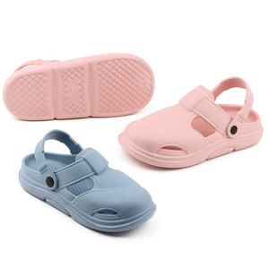 VEILISR Chaussons mignons pour enfants à bout fermé Chaussons antidérapants à fond plat Chaussures d'été Sabots d'extérieur Chaussures souples pour bébés Sandales pour enfants - Product Image 4