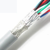 Câble de signal audio RS485 blindé à paires torsadées RVSP 3 * 2 * 0,12-2,5 mm², double blindage tressé, plaqué étain