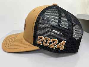 Gorra de Camionero Richardso 112 con Parche de Cuero Bordado Personalizado, Gorra de Béisbol Lisa con Espalda de Malla, Gorra Deportiva con Cierre a Presión - Product Image 4