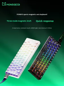 Clavier mécanique MonsGeek FUN60 E-Sports à interrupteurs magnétiques, trois modes, RVB, 61 touches, dédié au jeu, bureau, contrat sans peur - Product Image 3