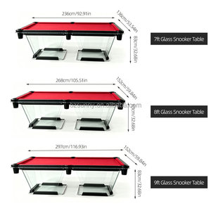 Table de <span class=keywords><strong>billard</strong></span> de luxe en verre, style <span class=keywords><strong>américain</strong></span>, pour 8 boules, 7, 8 ou 9 pieds, avec plateau en ardoise, professionnelle, pour usage intérieur et commercial - Product Image 3