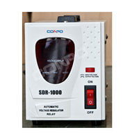 Stabilisateur de tension automatique monophasé SDR-1000VA de type relais/microprocesseur, régulateur AVR 220/230VAC, affichage LED, CE RoHS