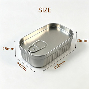 Caja de hojalata para <span class=keywords><strong>sardinas</strong></span> en stock, diseño personalizado, caja de hojalata de calidad alimentaria para regalos y juguetes, logotipo personalizado - Product Image 5