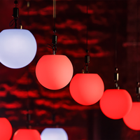 Système d'éclairage cinétique VDF DMX 512 avec boule LED cinétique, éclairage RGBW coloré, boule élévatrice pour scène, lumières de scène pour événements, DJ, club, discothèque, fête