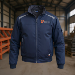 Chaqueta Bomber Ttake, Corte Regular, Ropa de Trabajo, Talla XL, Gris - Product Image 3