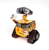 Kotak Tisu Logam Model Robot Robby Kreatif Vintage, Hiasan Ruang Tamu, Hadiah Halloween Natal 3D