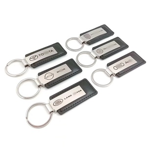 Logotipo personalizado de cuero promocional 2D 3D Metal coche marca llaveros/coche marca llavero/llavero de cuero - Product Image 3