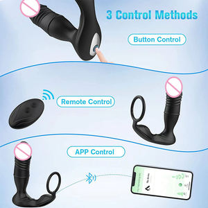 Многофункциональный телескопический анальный стимулятор с дистанционным управлением через приложение, вибрирующий анальный дилдо-стимулятор, носимая секс-игрушка для мужчин - Product Image 5