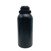 Bouteille en aluminium noire mate vide avec bouchon à vis Bouteille en aluminium de qualité alimentaire 500ml 150ml