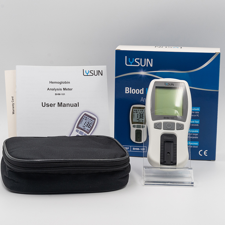 Цифровой анализатор гемоглобина в крови LYSUN, Bluetooth
