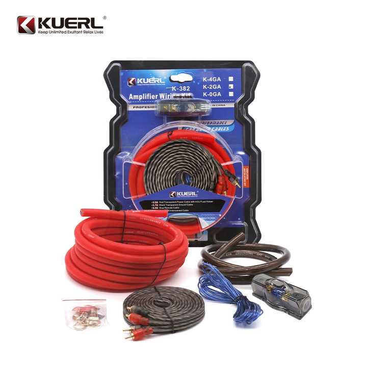 Kit Cavi RCA Per Amplificatore Auto | Subwoofer E Audio | Con Fusibile Da 60A - Foto 2