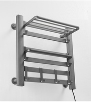 Electrotérmica radiador de la toalla de secado con estante de baño pared radiador toallero eléctrico swing toallero