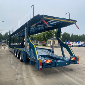 Pont d'airbag à <span class=keywords><strong>3</strong></span> <span class=keywords><strong>essieux</strong></span> Personnalisation Porte-<span class=keywords><strong>voiture</strong></span> à 10 positions <span class=keywords><strong>Remorque</strong></span> de transport de voitures de tourisme à 8 positions - Product Image 3