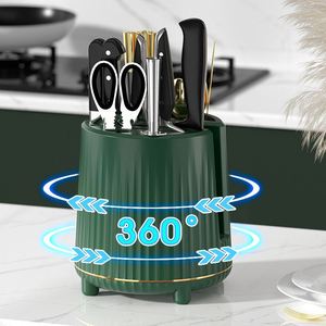 Multifunctional Household Storage Box Kitchen Knife Rack with Integrated Cutting Board Chopstick <b>Basket</b> for Home Kitchen Use - Product Image 4