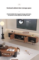 Table basse en noyer antique de style italien BAOBEI, durable, style moderne, meubles de salon en bois de luxe, garantie 1 an