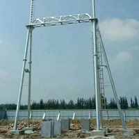 Ligne de transmission d'électricité de portique de soutien d'équipement de cadre de sous-station pour des sous-stations