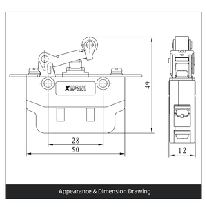 Interrupteur de fin de course magnétique à action rapide 220V 5A 1NO1NC - Product Image 3