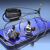 Headphone Olahraga In-Ear Berkabel S16 Subwoofer Headset Gaming Antarmuka 3.5Mm Tipe-c IPX4 Tahan Air Speaker 10Mm Ponsel