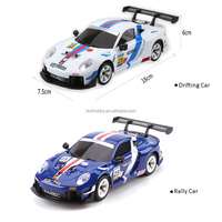 WLtoys 284191, Voiture de rallye RC à l'échelle 1:28, 2,4 GHz, avec lumières LED, 4 roues motrices, gyroscope, vitesse de drift de 30 km/h, portée de 100 m, prête à l'emploi, chargeur métallique