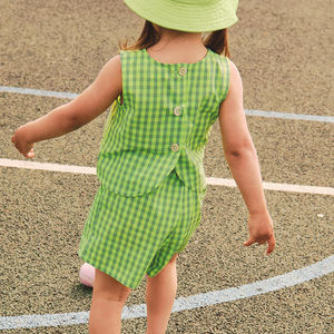 Nueva Colección de Ropa de Bebé a la Moda, Estilo Dulce de Verano, Conjunto de 2 Piezas para Niña, Logotipo Personalizado, Conjunto de Ropa Infantil - Product Image 1