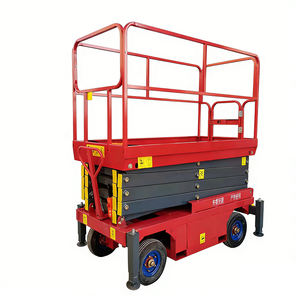 Mesa Elevadora de Tijera Manual de 6 Metros, Plataforma de Trabajo Aérea Móvil con Elevación Hidráulica - Product Image 5