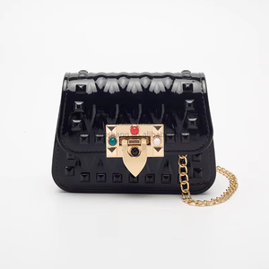 Wholesale Price Studded Macaron Small Jelly Bag New Trend Mini Chain Crossbody Bag Mini Coin <b>Purse</b> Bag Tanjing - Product Image 1