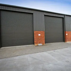 Industriële automatische commerciële exterieur winddicht gegalvaniseerd staal magazijn rolluik garagedeur voor workshop